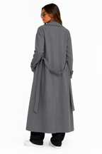 Sobretudo Premium Cinza Alongado Feminino