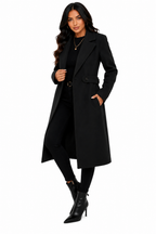Sobretudo Feminino Preto Classic Coat