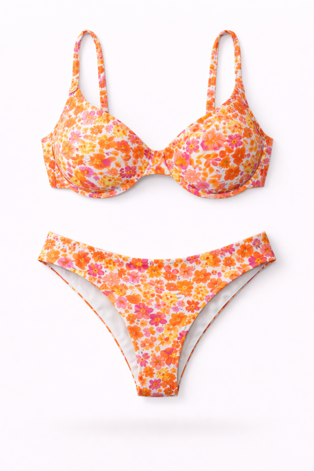 Biquíni Luna – Estampa Floral Vibrante com Modelagem Moderna