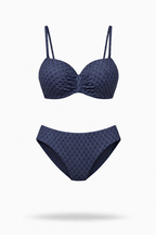 Biquíni Maré Sereia – Textura Escamas com Efeito Push-Up