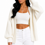 Cardigan Tricot Premium Off White Oversized