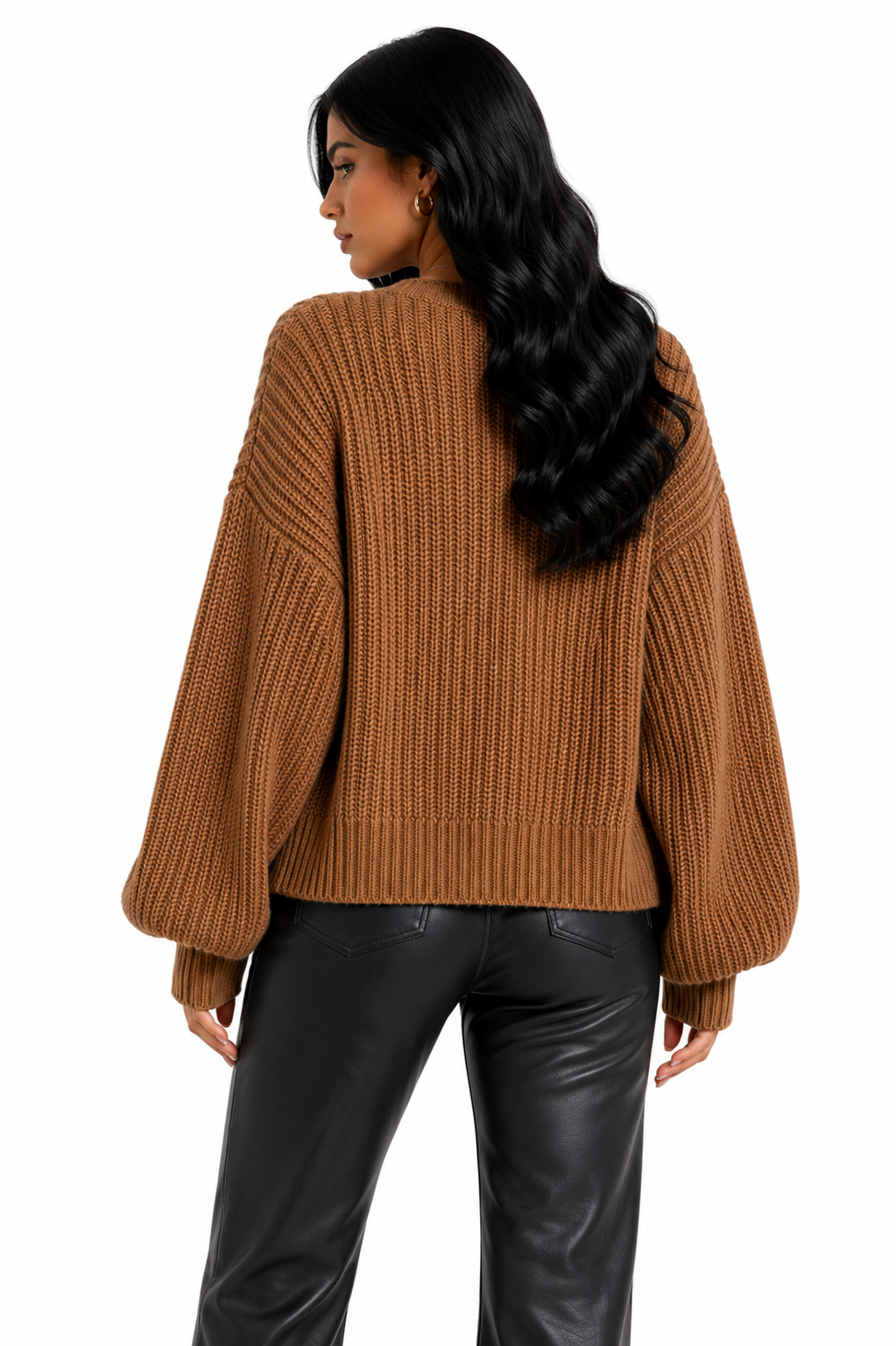 Cardigan Tricot Premium Caramelo Oversized