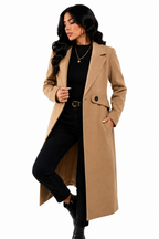 Sobretudo Premium Bege Alongado Feminino