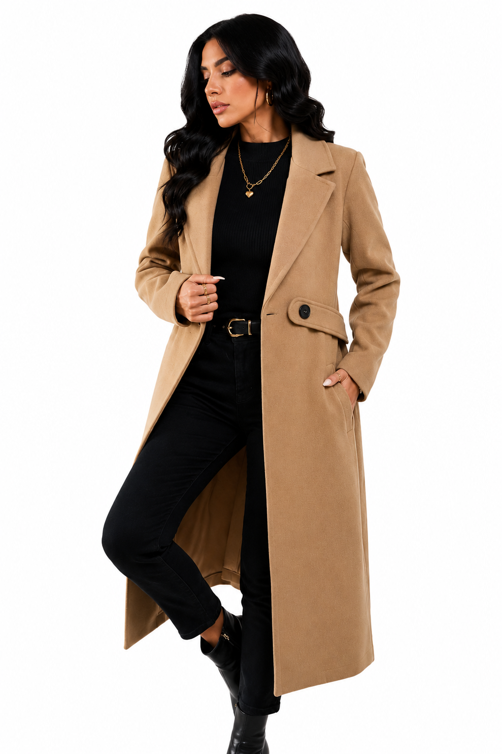 Sobretudo Premium Bege Alongado Feminino