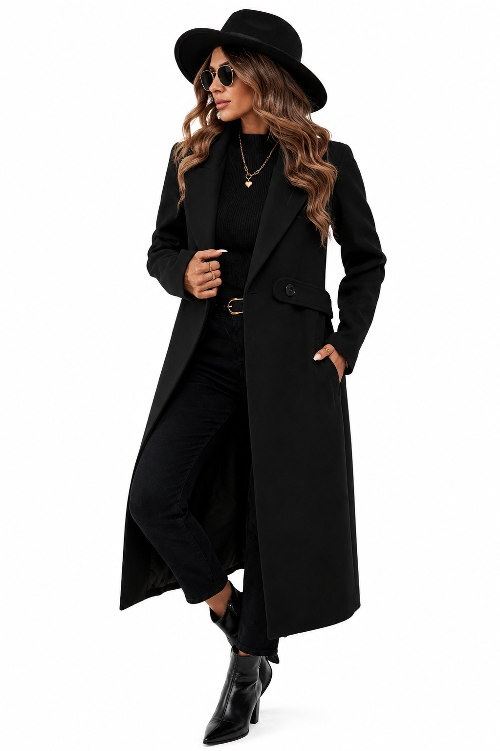 Sobretudo Premium Preto Alongado Feminino