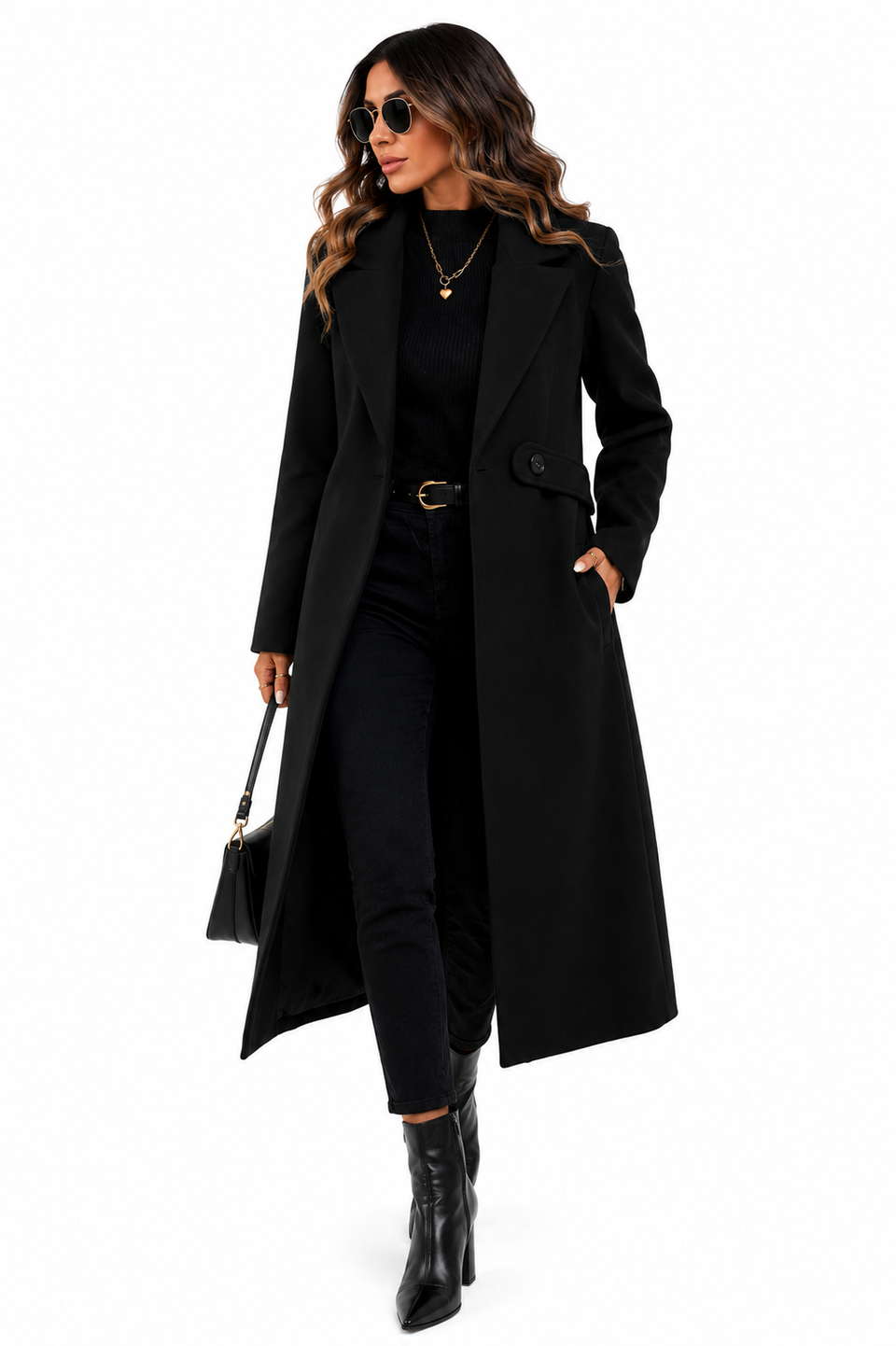 Sobretudo Premium Preto Alongado Feminino