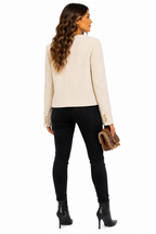 Casaco Elegance Off White Feminino