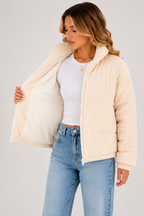 Jaqueta Puffer Feminina Neve Urbana