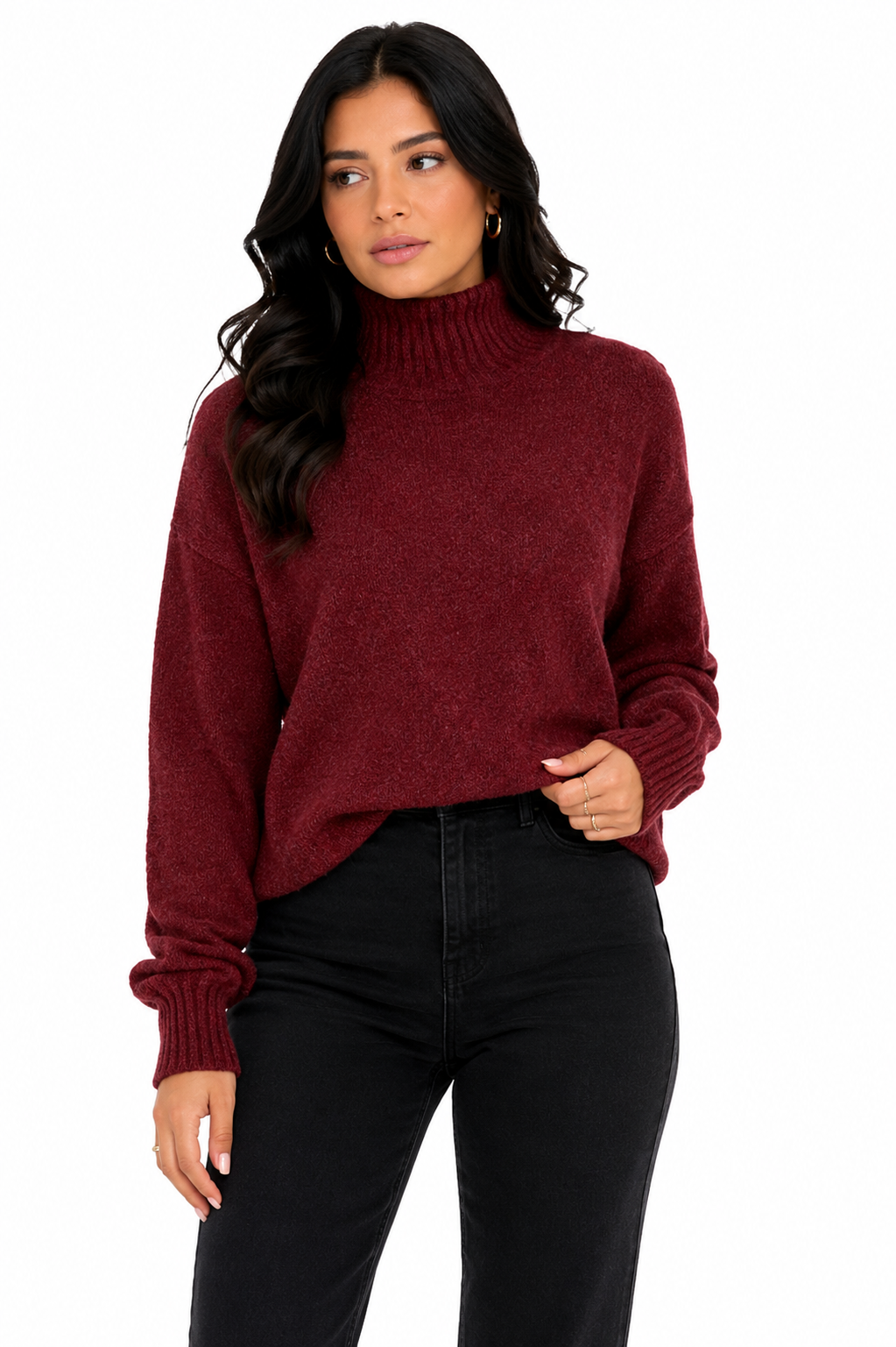 Suéter Feminino Gola Alta Ruby Touch