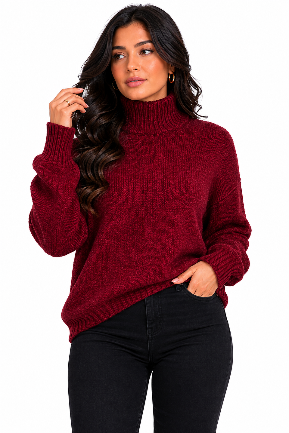 Suéter Feminino Gola Alta Ruby Touch