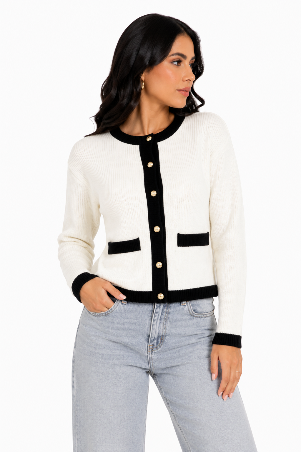 Cardigan Feminino Elegância Francesa