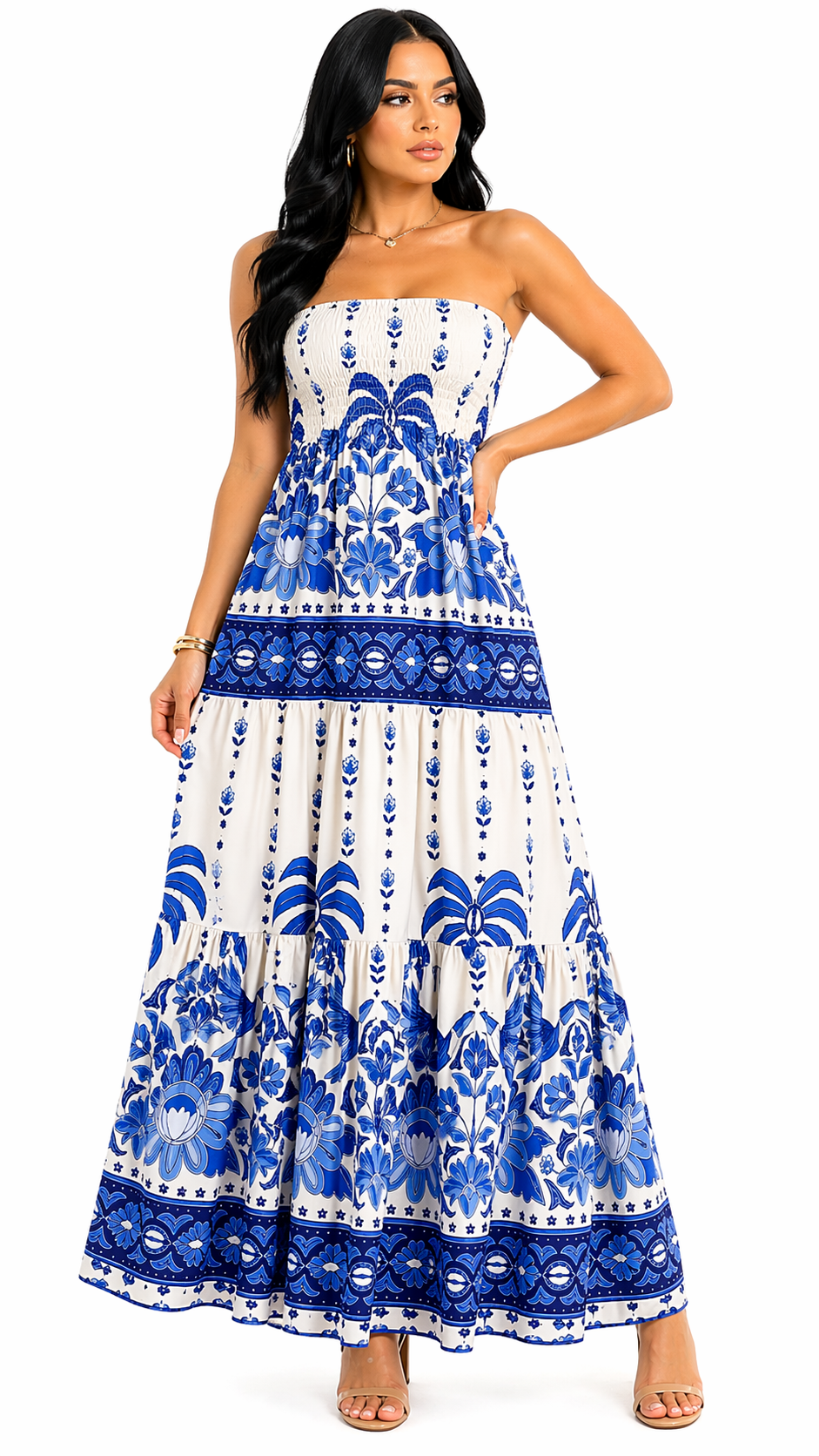 Vestido Longo Tomara que Caia Mykaelle Azul