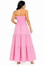Vestido Longo Tomara que Caia Mykaelle Rosa