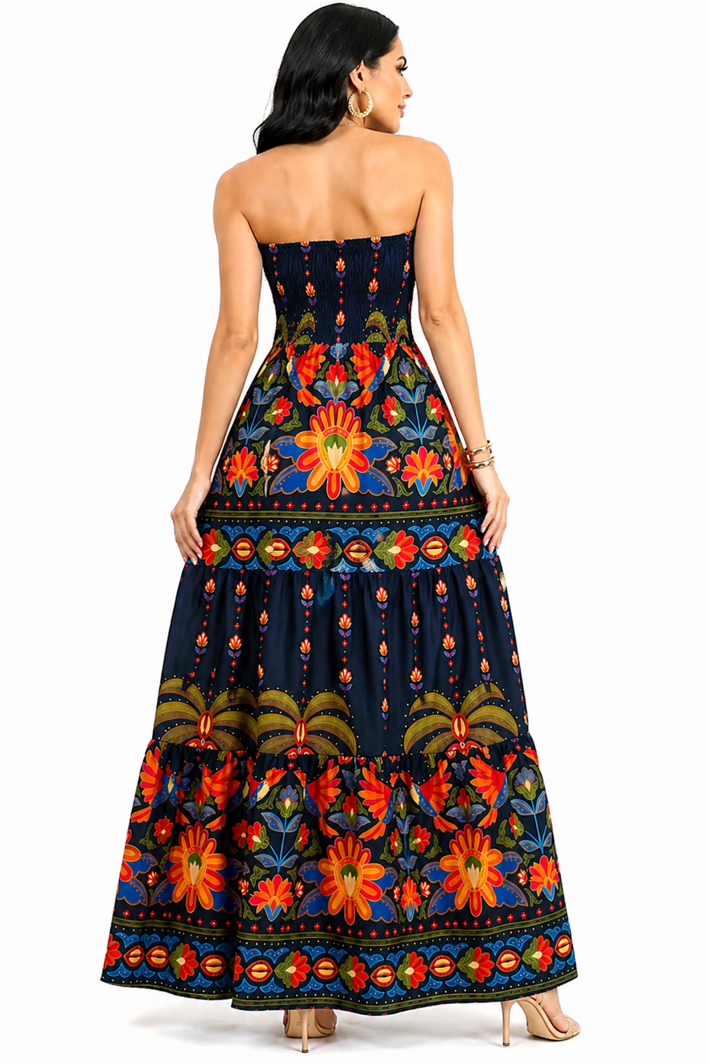 Vestido Longo Mykaelle – Estampado Boho Chic