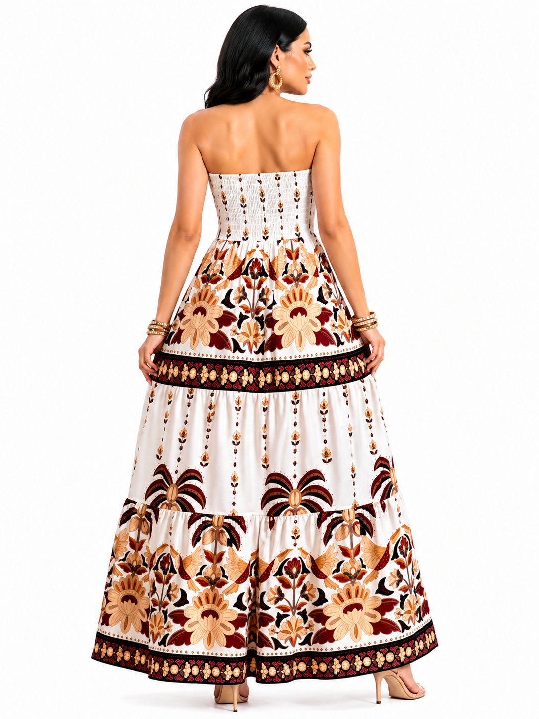 Vestido Longo Mykaelle – Estampado Boho Chic