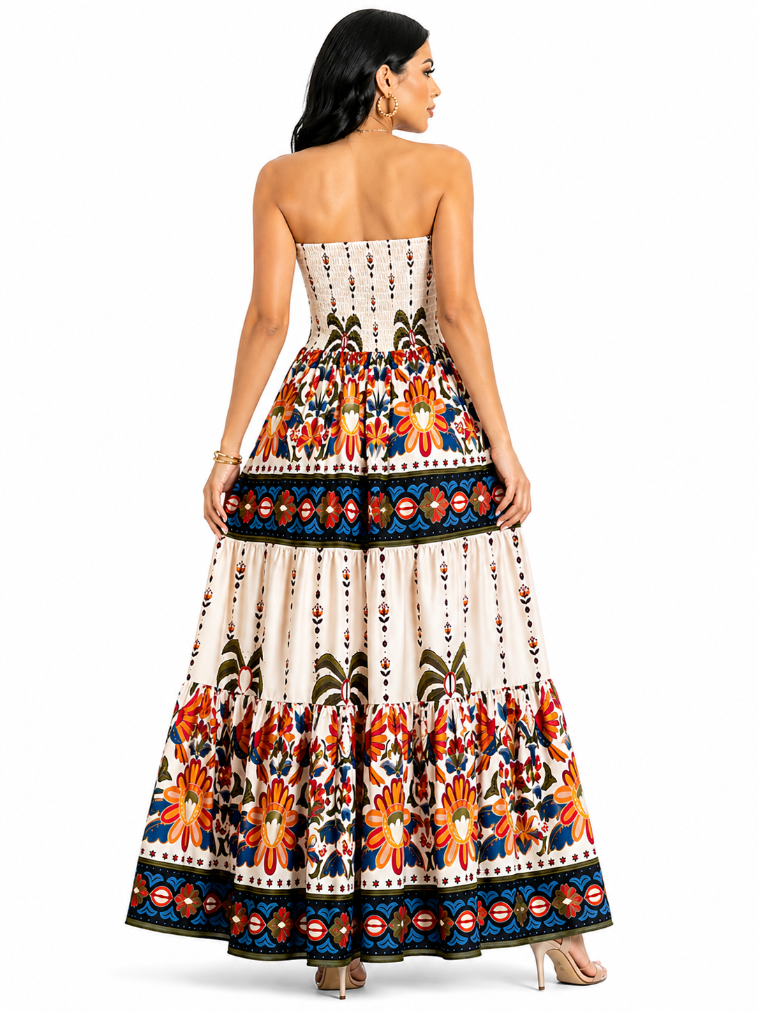 Vestido Longo Mykaelle – Estampado Boho Chic