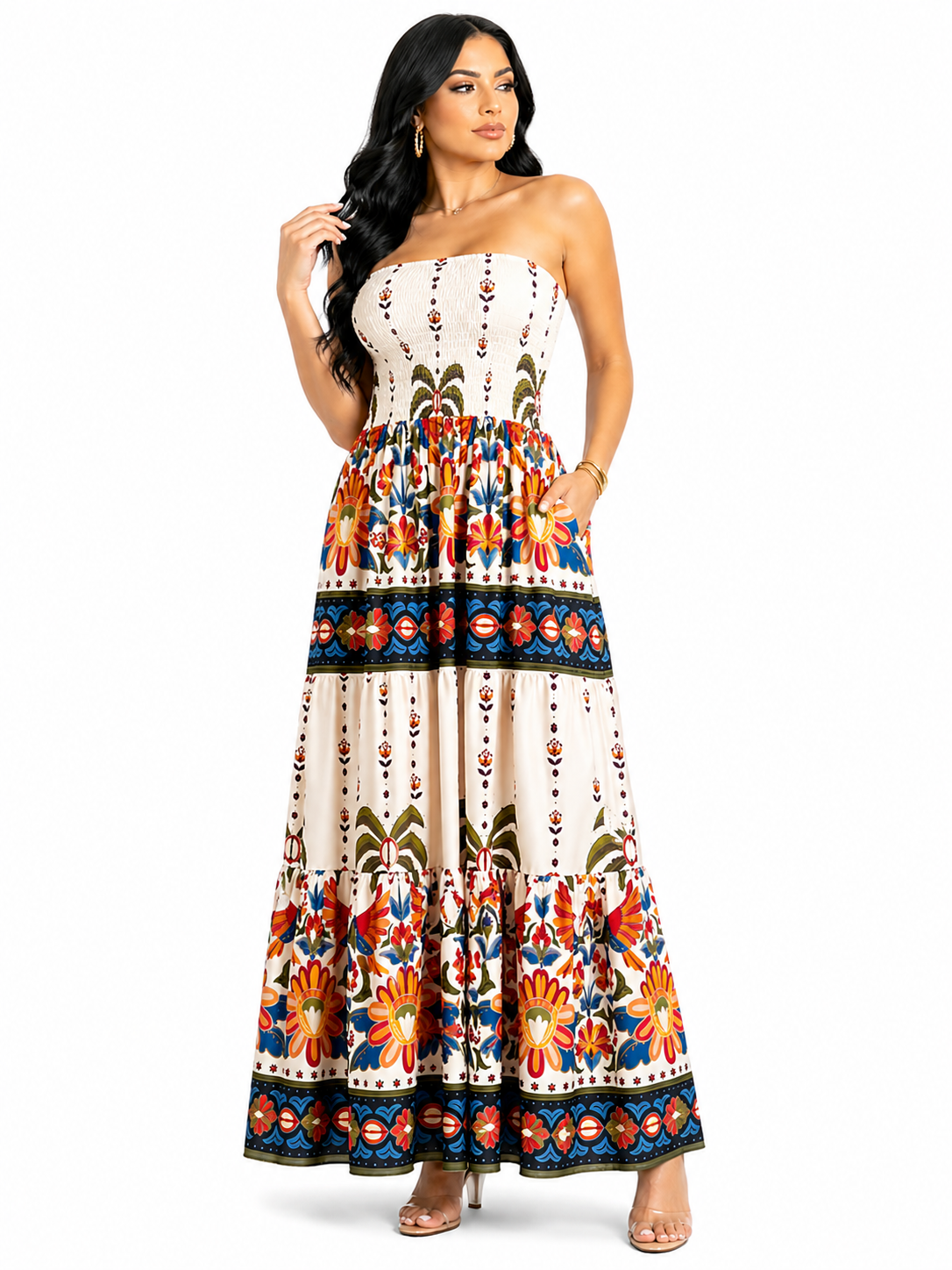 Vestido Longo Mykaelle – Estampado Boho Chic