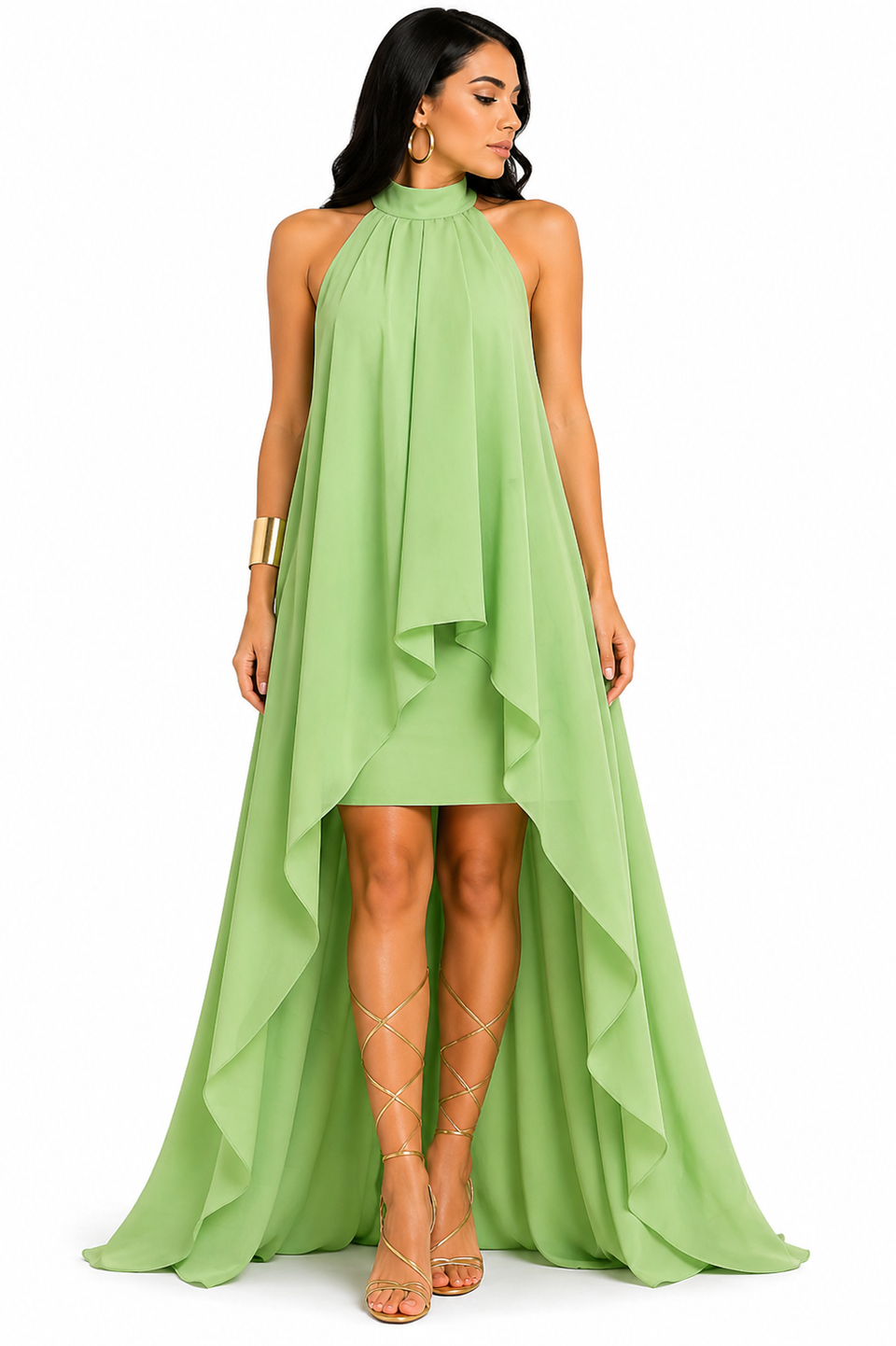 Vestido Impacto e Elegância Sofia Verde