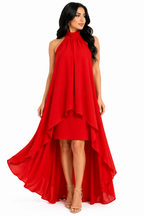 Vestido Impacto e Elegância Sofia Vermelho