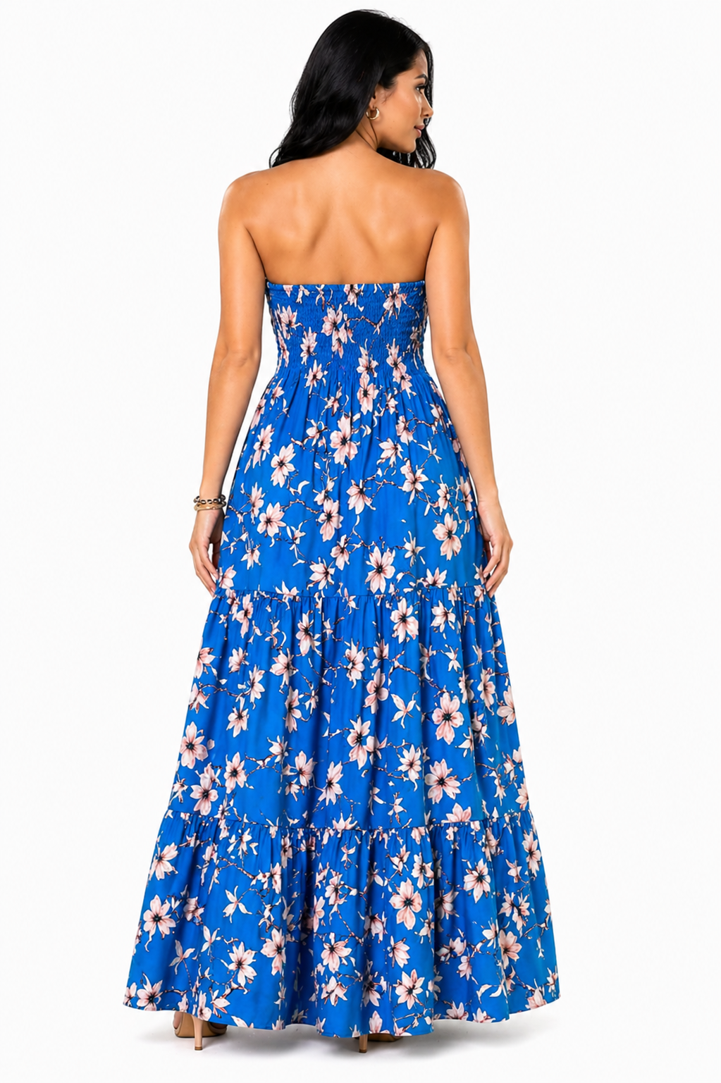 Vestido Longo Elegância Atemporal Isabelle Azul Claro