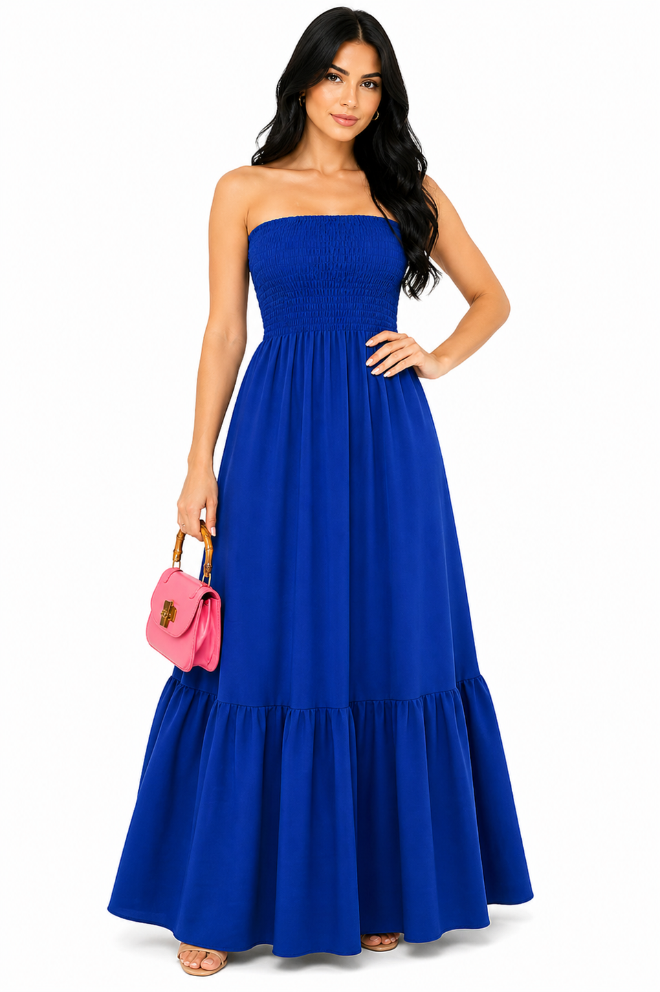 Vestido Longo Elegância Atemporal Isabelle Azul