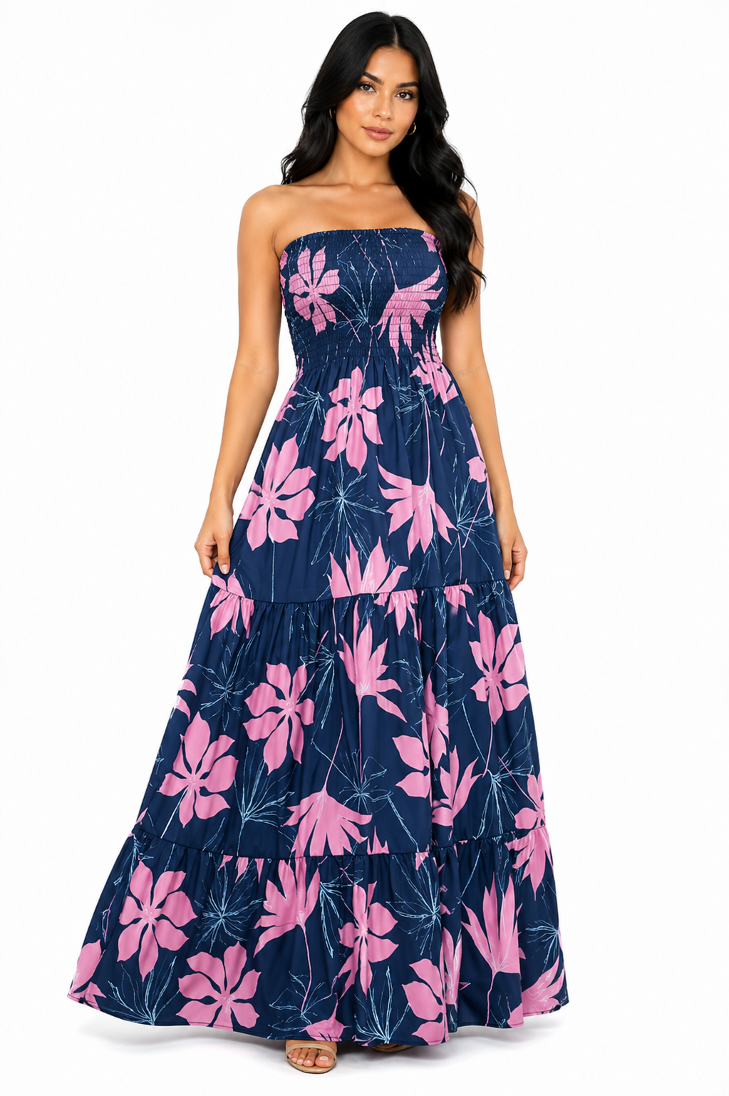 Vestido Longo Elegância Atemporal Isabelle Azul Petróleo