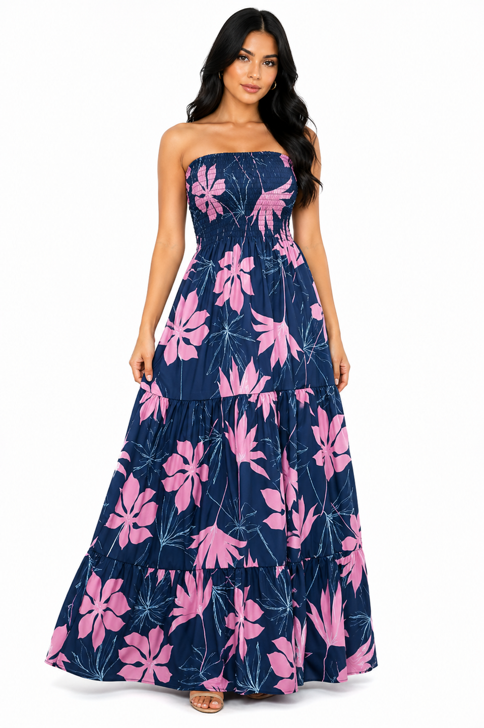 Vestido Longo Elegância Atemporal Isabelle Azul Petróleo