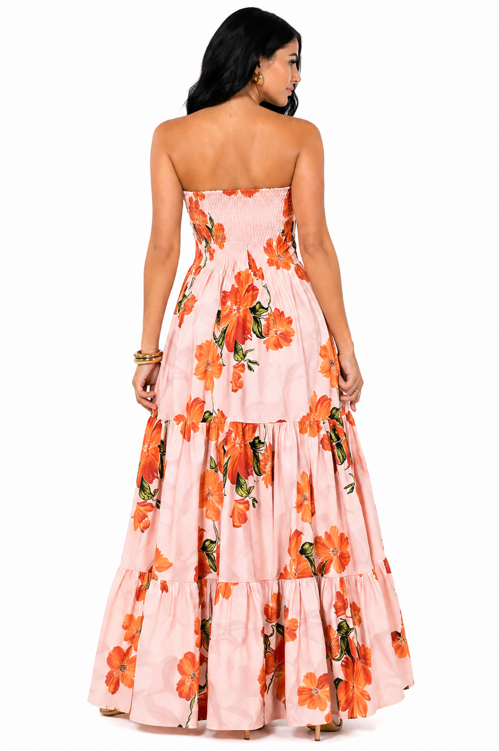 Vestido Longo Elegância Atemporal Isabelle Laranja