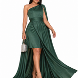 Vestido Glamour Manuela com Toque Romântico Verde
