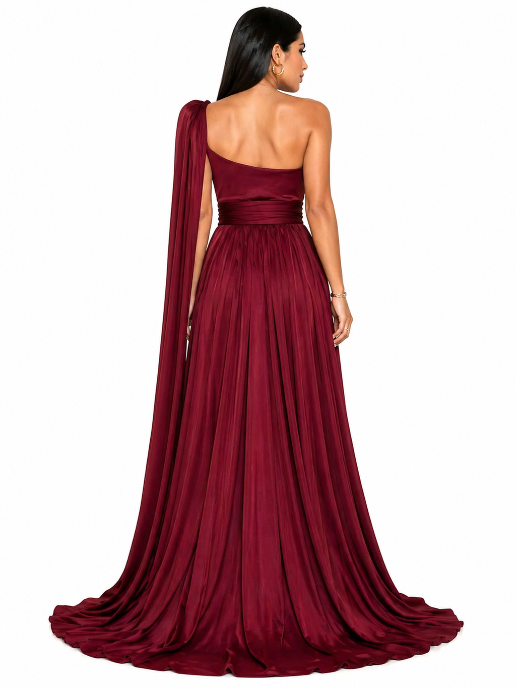 Vestido Glamour Manuela com Toque Romântico Vinho