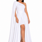 Vestido Glamour Manuela com Toque Romântico Branco