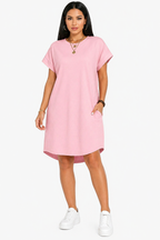 Vestido Minimalismo e Estilo Casual Lunna Rosa