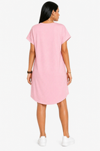 Vestido Minimalismo e Estilo Casual Lunna Rosa