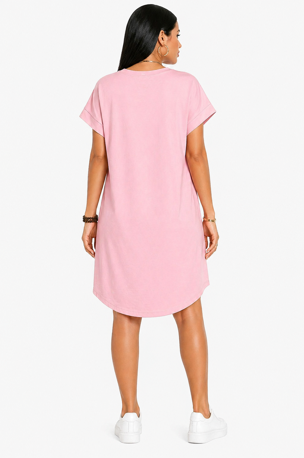 Vestido Minimalismo e Estilo Casual Lunna Rosa