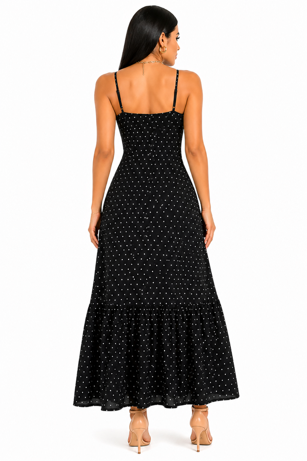 Vestido Selena em Estilo Midi Preto