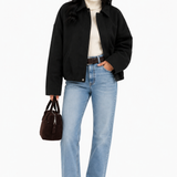 Jaqueta Premium Preta Minimalista Oversized