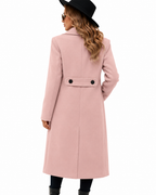 Sobretudo Premium Rosa Alongado Feminino