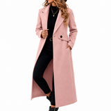 Sobretudo Premium Rosa Alongado Feminino