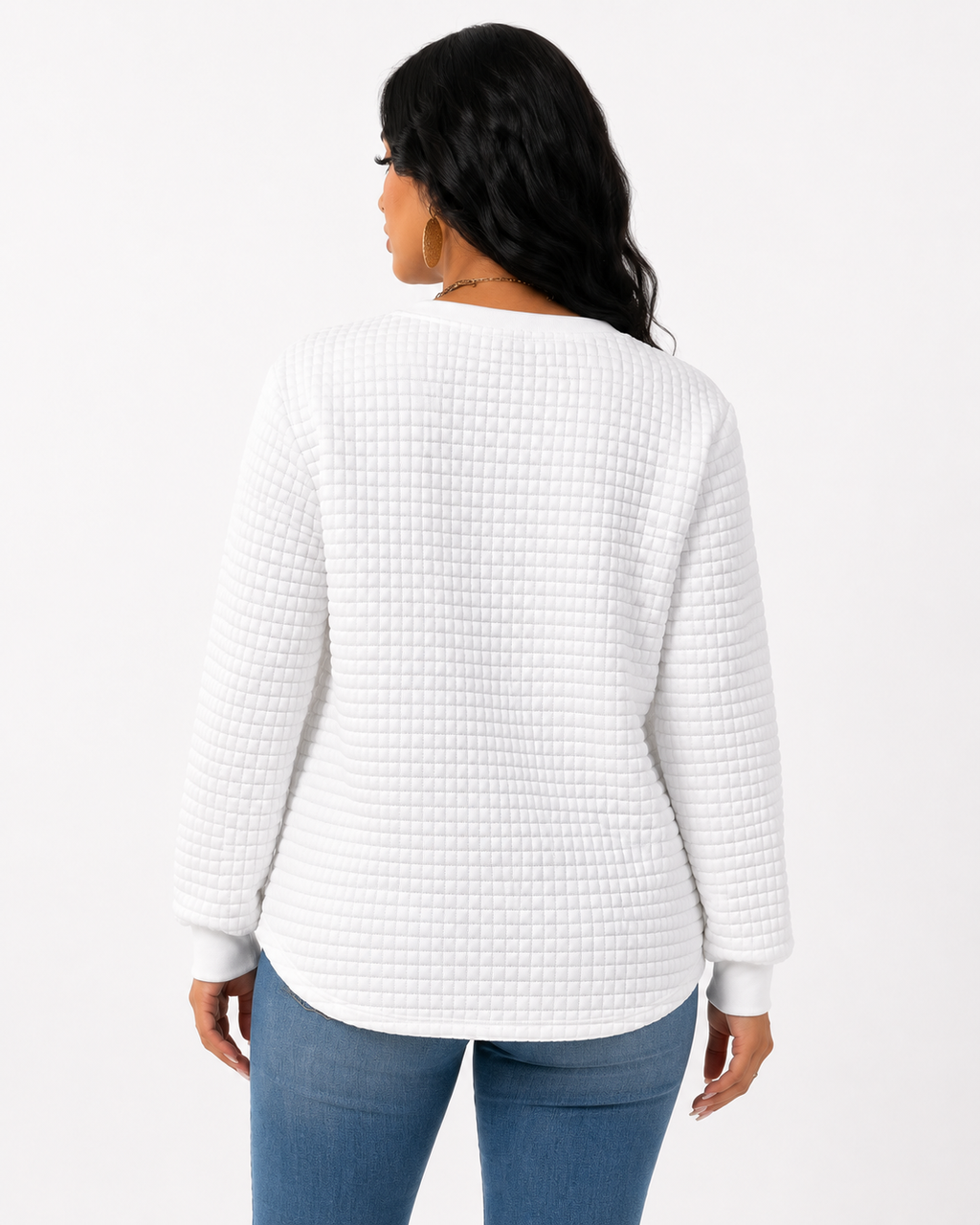 Moletom Feminino Coração Waffle Confort