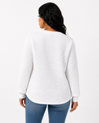 Moletom Feminino Coração Waffle Confort