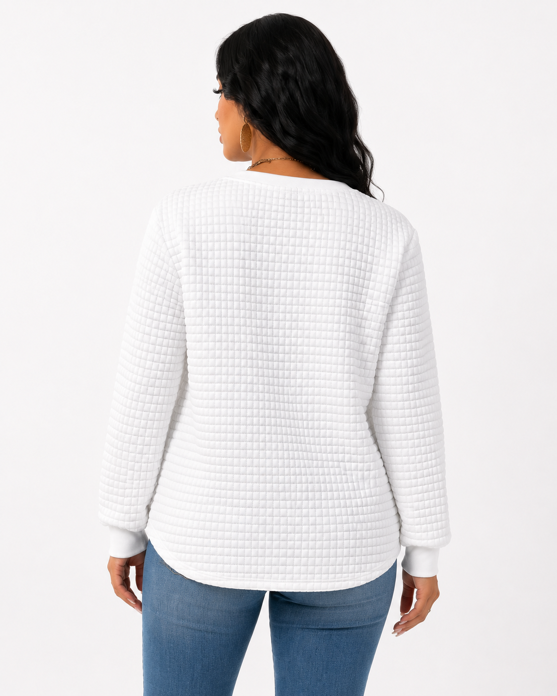 Moletom Feminino Coração Waffle Confort