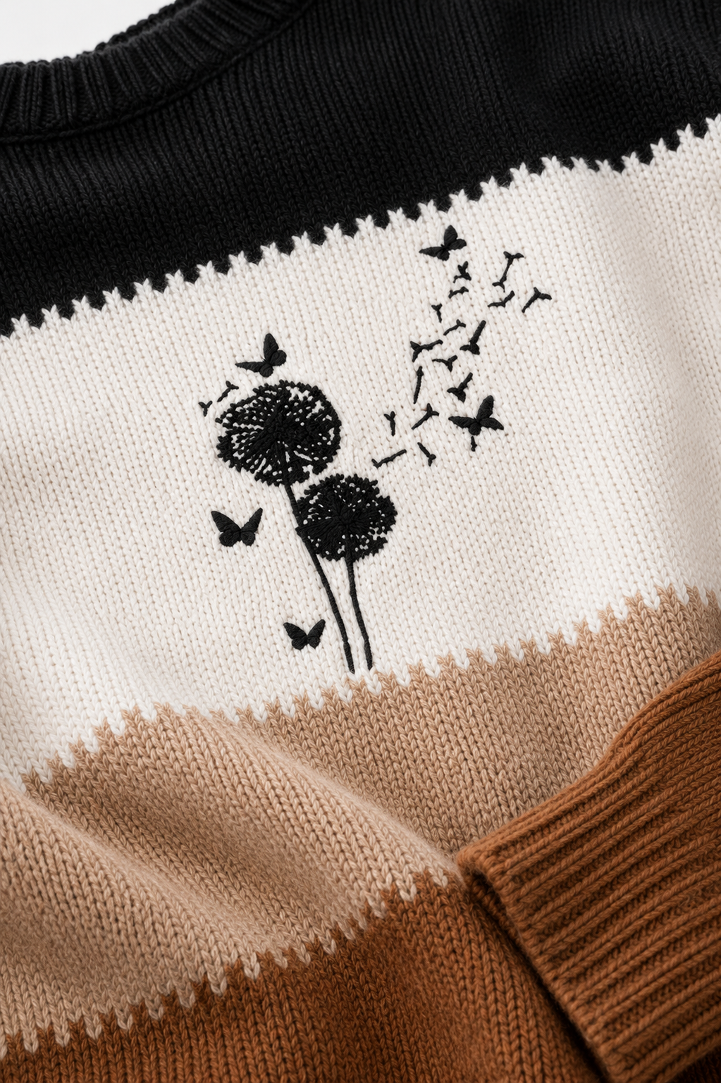 Suéter Feminino Floral Soft Tricô