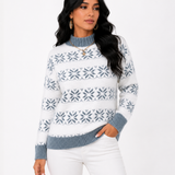 Suéter Feminino Geometric Soft