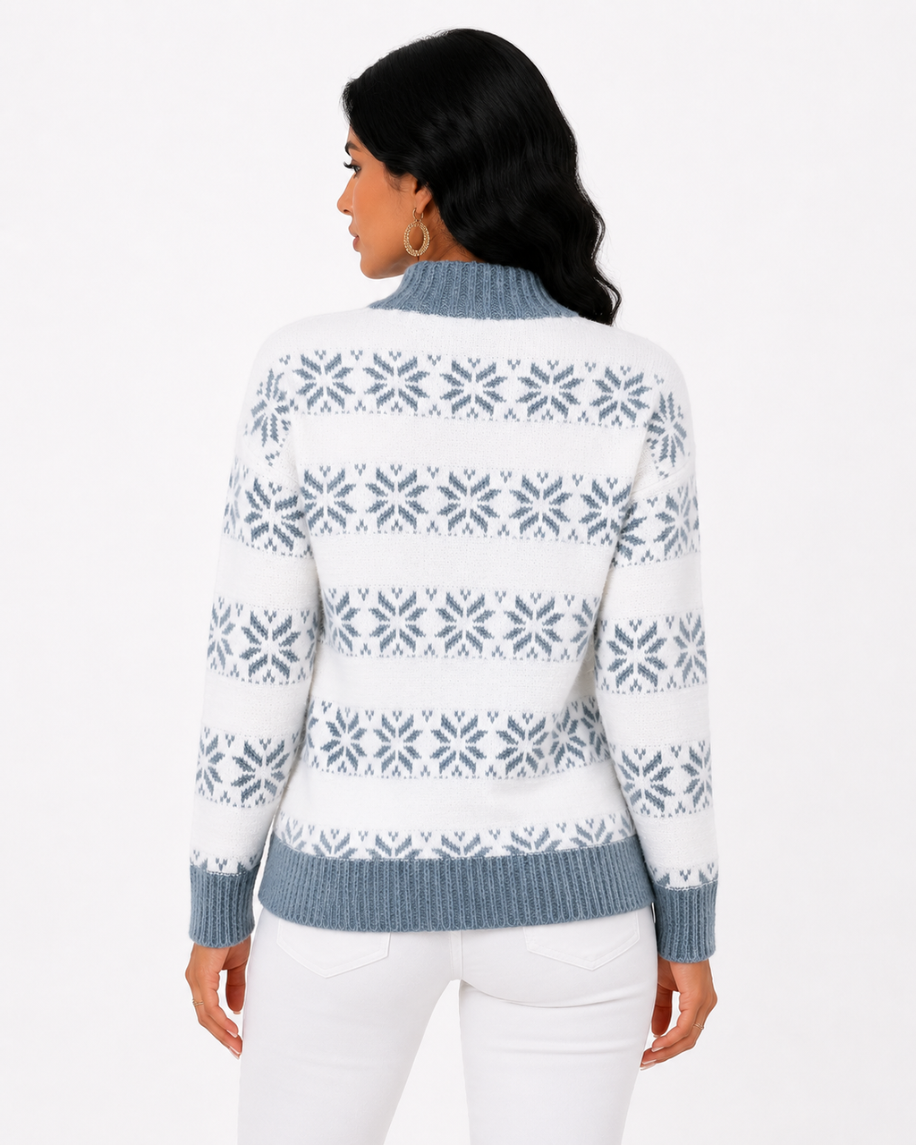 Suéter Feminino Geometric Soft