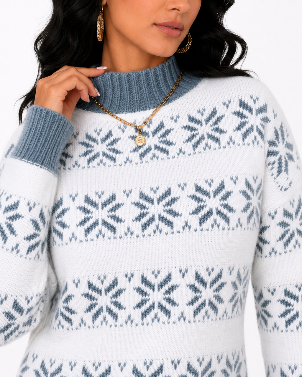 Suéter Feminino Geometric Soft