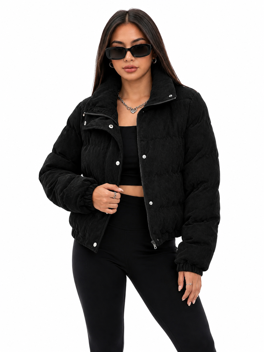 Jaqueta Feminina Veludo Cotelê Urban Chic