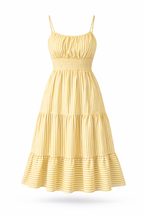 Vestido Midi Listrado Helena