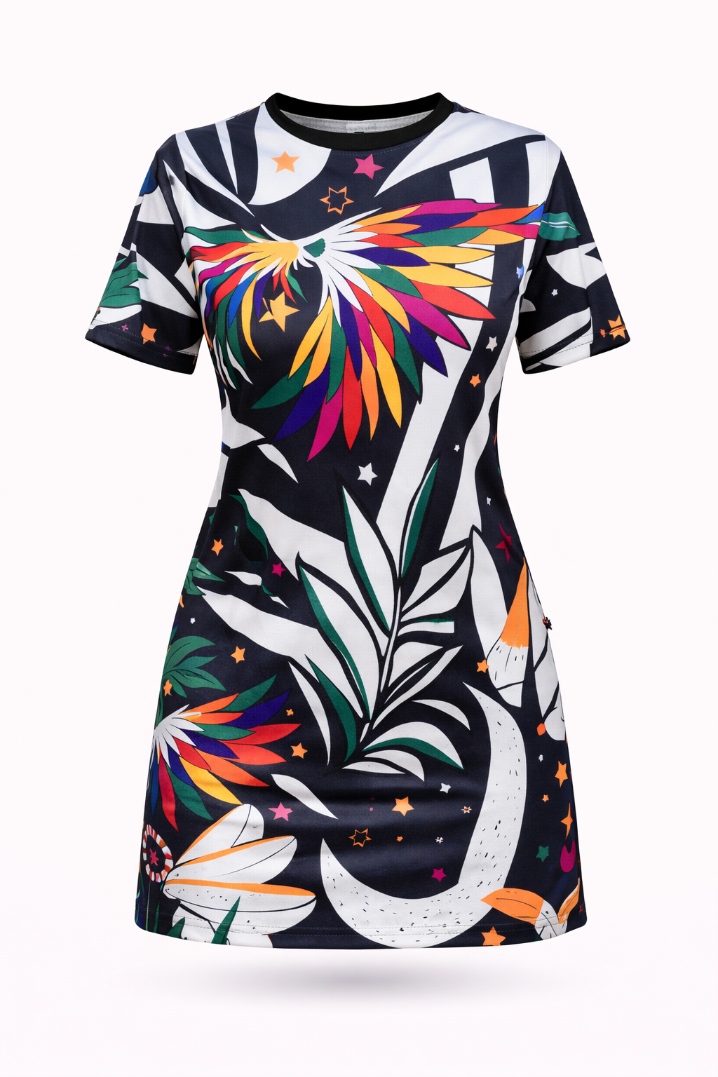 Vestido Stefanny – Estilo Moderno em Estampa Exclusiva