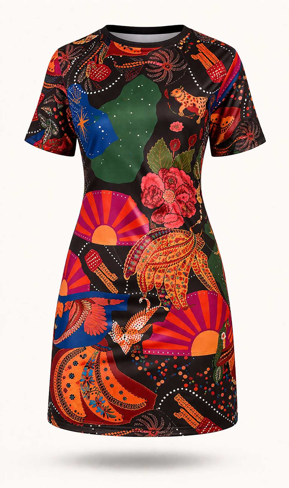 Vestido Stefanny – Estilo Moderno em Estampa Exclusiva