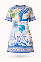 Vestido Stefanny – Estilo Moderno em Estampa Exclusiva